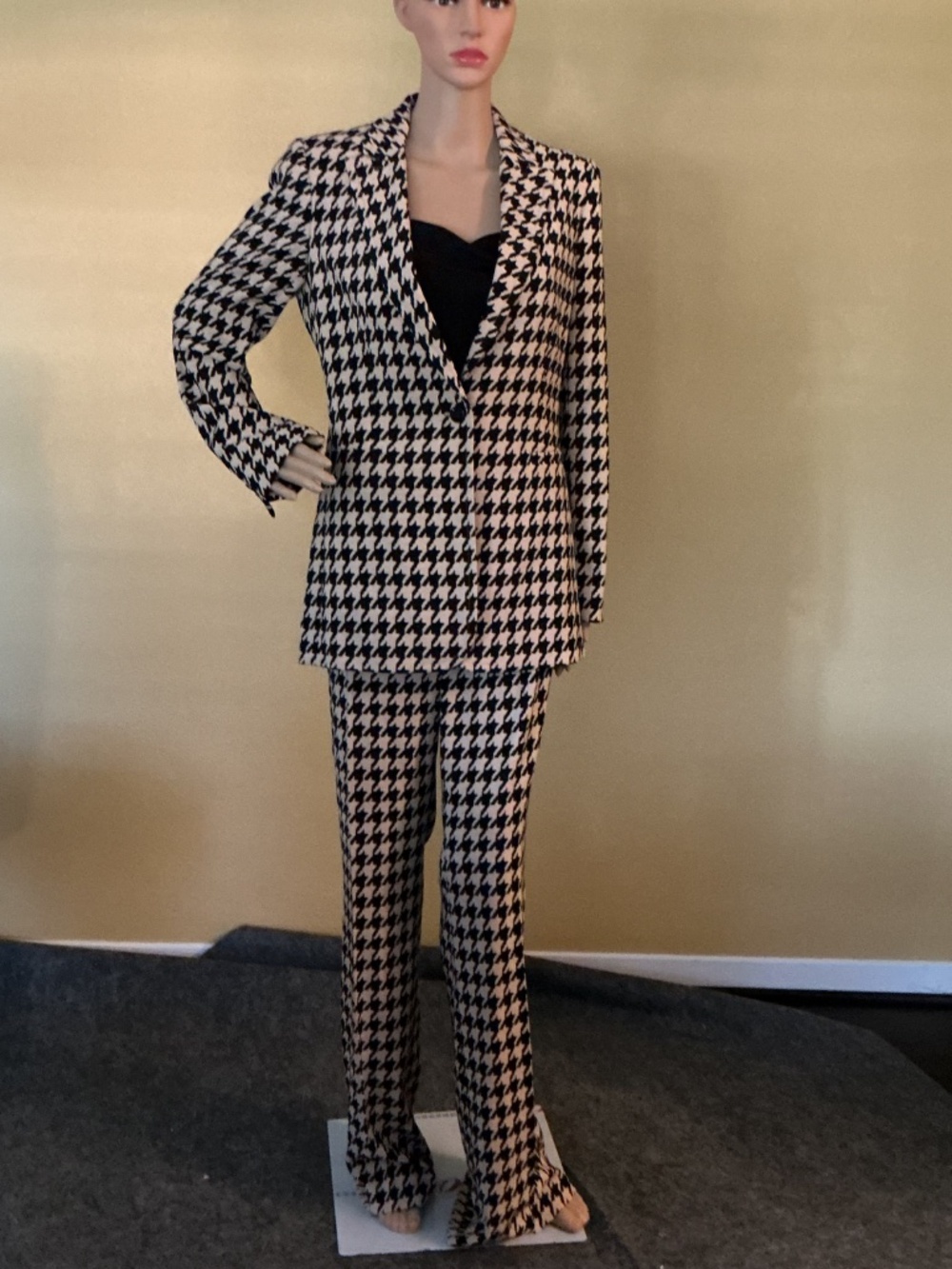 Alice and Olivia NWT Blazer Houndstooth Size 8 - Picture 3 of 9